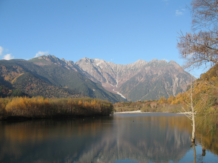 上高地の山の景色